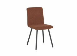 Stoel Pisa 44,5x55,5x82cm - polyestervezel/staal - tabasco
