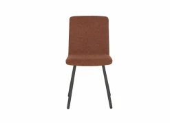 Stoel Pisa 44,5x55,5x82cm - polyestervezel/staal - tabasco