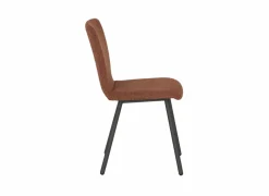 Stoel Pisa 44,5x55,5x82cm - polyestervezel/staal - tabasco