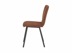 Stoel Pisa 44,5x55,5x82cm - polyestervezel/staal - tabasco