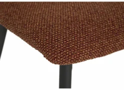 Stoel Pisa 44,5x55,5x82cm - polyestervezel/staal - tabasco