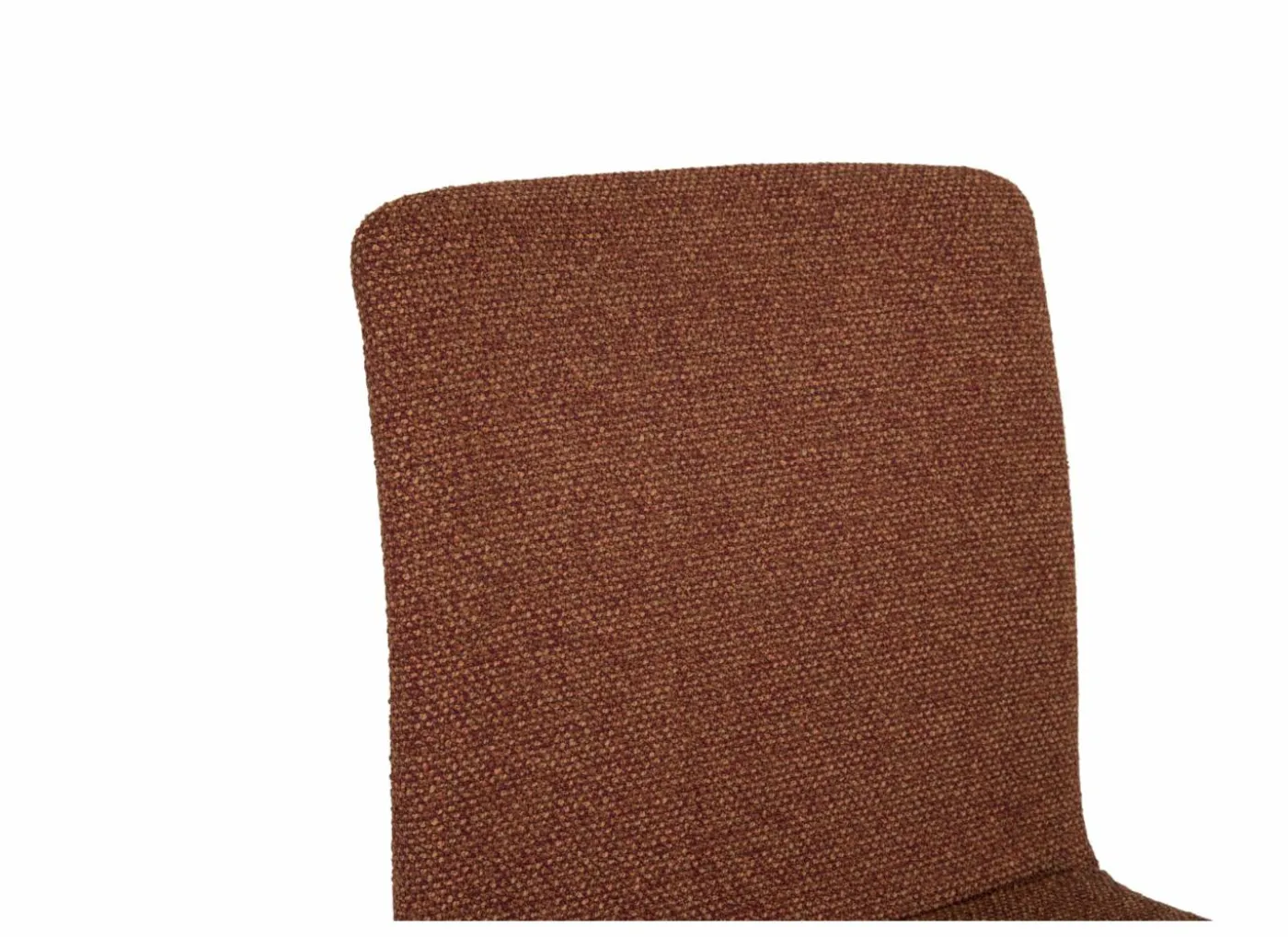 Stoel Pisa 44,5x55,5x82cm - polyestervezel/staal - tabasco