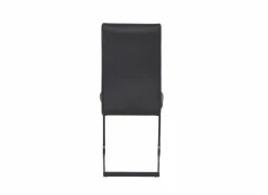 Stoel Quartz 45x43x98cm - lederlook - zwart