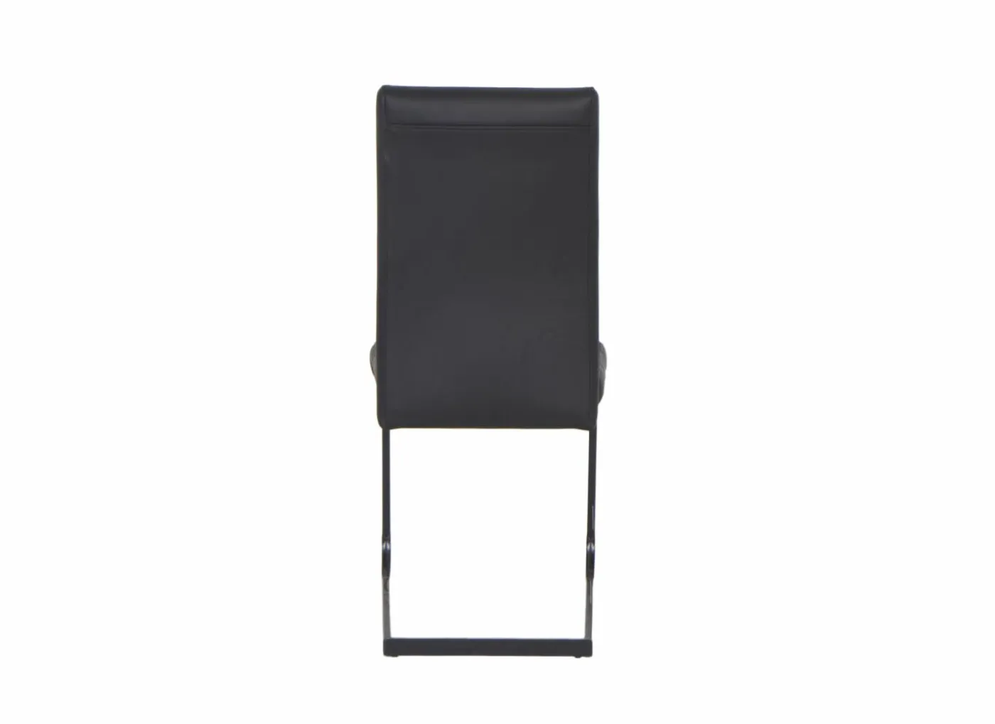 Stoel Quartz 45x43x98cm - lederlook - zwart