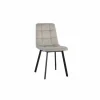 Stoel Runner 44x54x87cm - fluweel - taupe