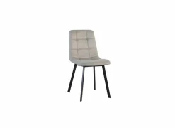 Stoel Runner 44x54x87cm - fluweel - taupe