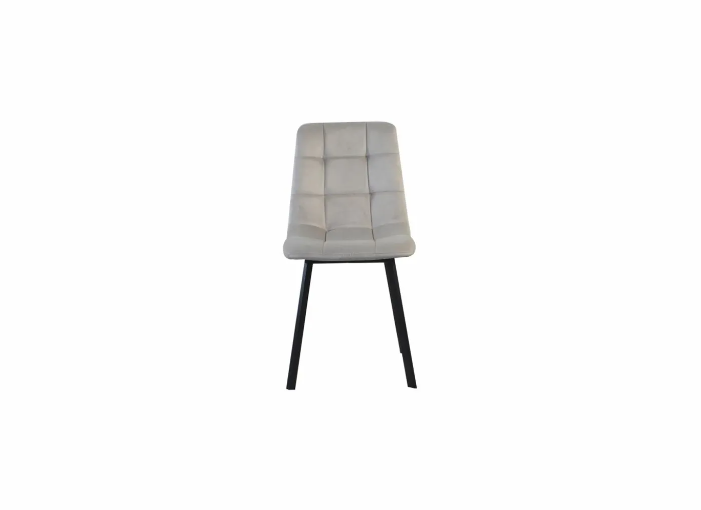 Stoel Runner 44x54x87cm - fluweel - taupe