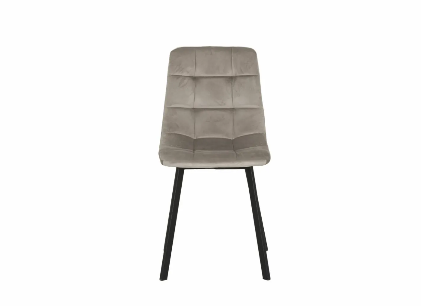 Stoel Runner 44x54x87cm - fluweel - taupe
