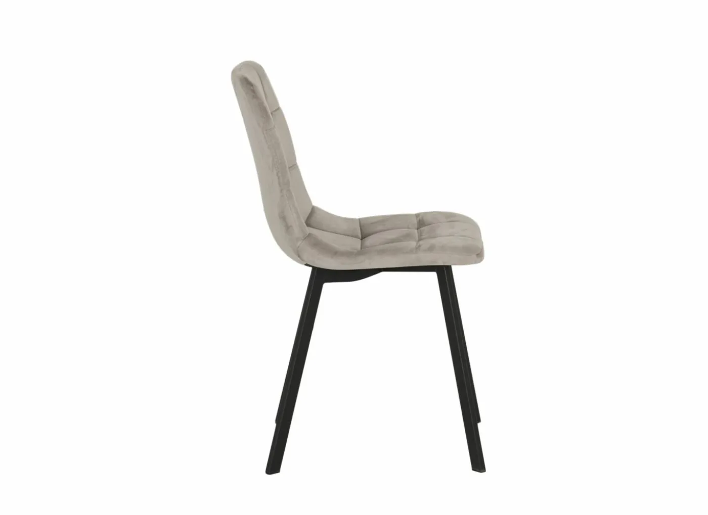 Stoel Runner 44x54x87cm - fluweel - taupe