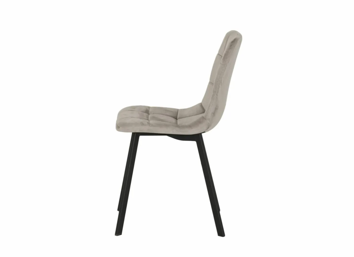 Stoel Runner 44x54x87cm - fluweel - taupe
