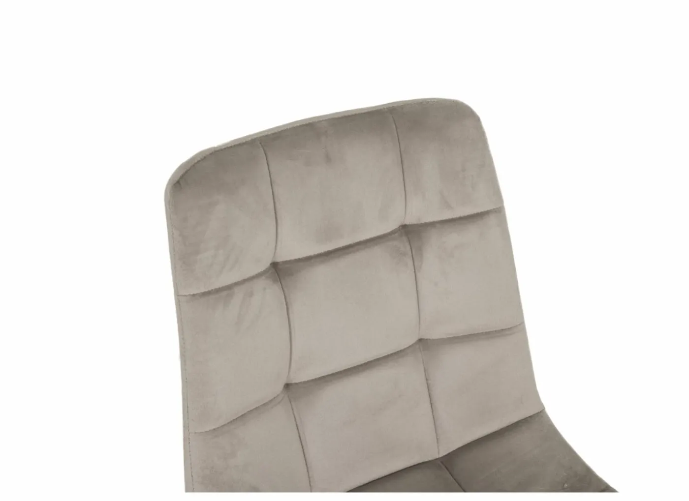 Stoel Runner 44x54x87cm - fluweel - taupe