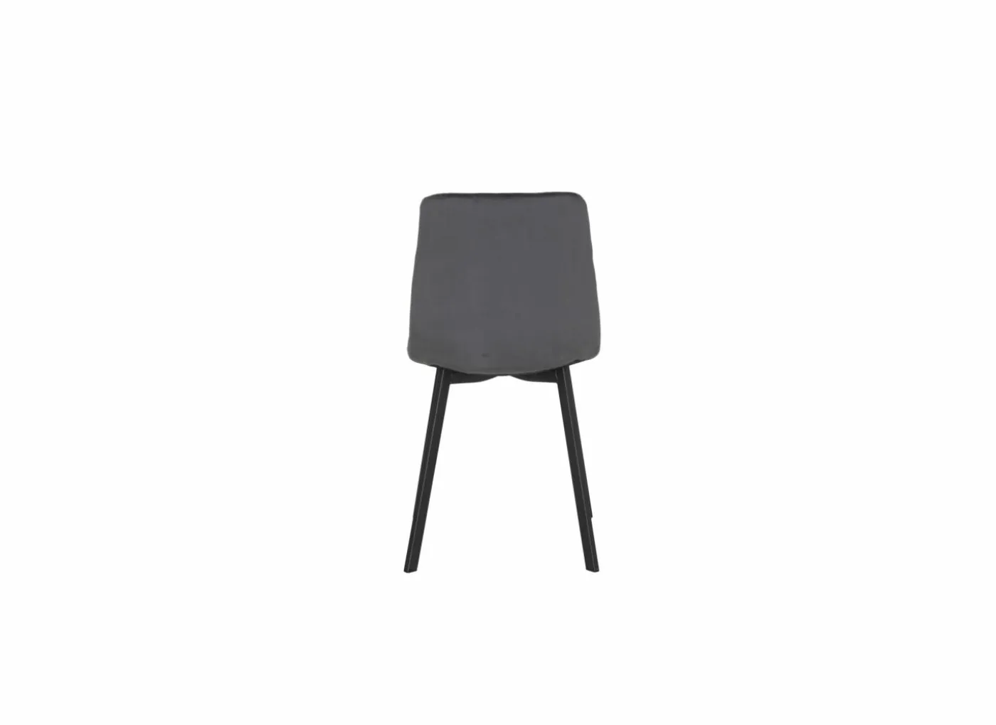 Stoel Runner 44x54x87cm - velvet - grijs