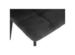Stoel Runner 44x54x87cm - velvet - grijs