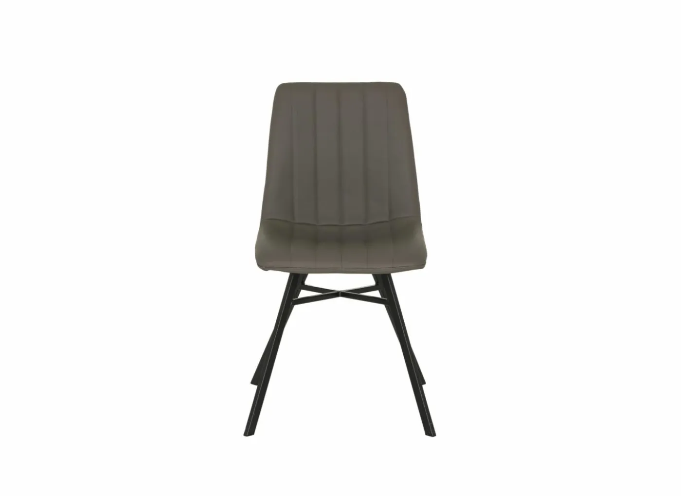 Stoel S190 45,5x56x87,5cm - lederlook - cappucino