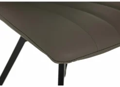 Stoel S190 45,5x56x87,5cm - lederlook - cappucino