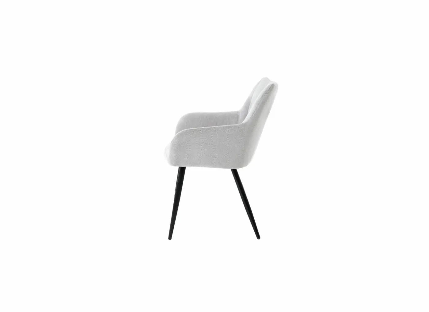 Stoel Sallie 58x64x84cm - stof - lichtgrijs