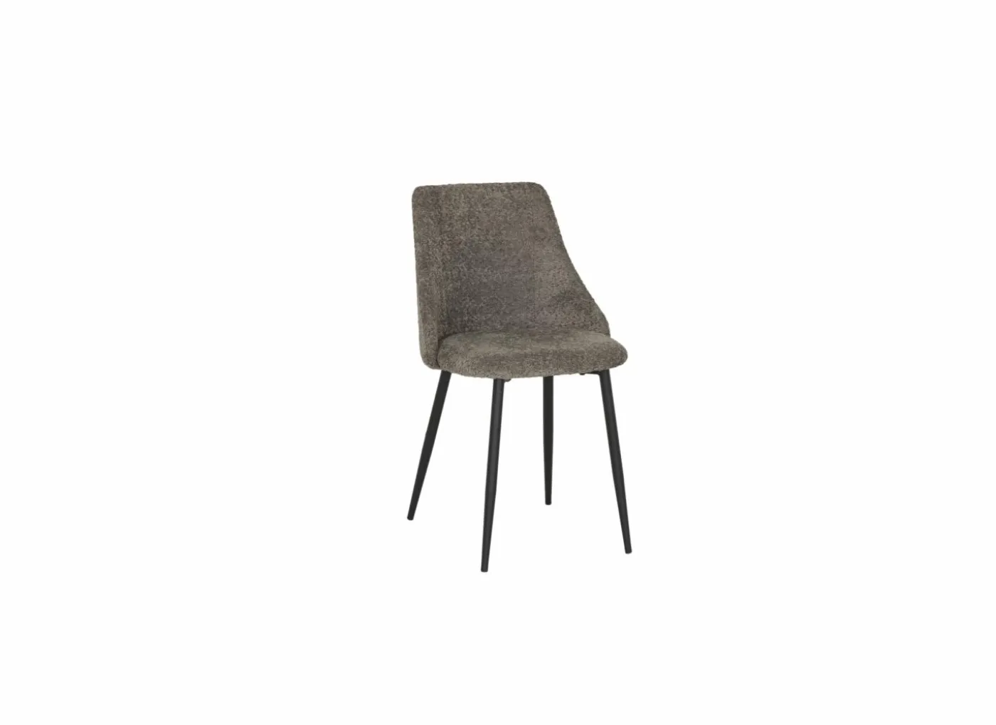 Stoel Serra 51,5x45,5x79,5cm - stof - bruin