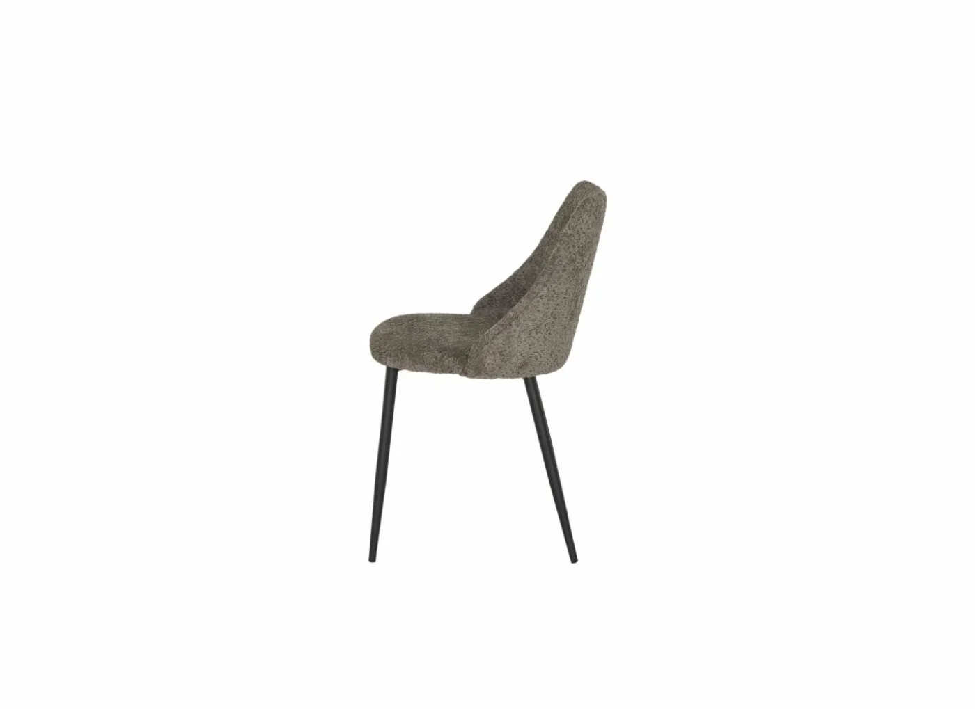 Stoel Serra 51,5x45,5x79,5cm - stof - bruin