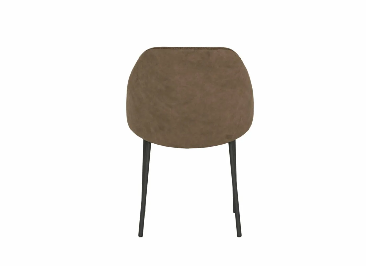 Stoel Soda 54,50x60x82cm - stof - chocolade & nougat