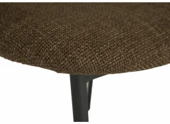Stoel Soda 54,50x60x82cm - stof - chocolade & nougat