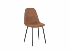 Stoel Speech 45x46x88cm - stof - cognac