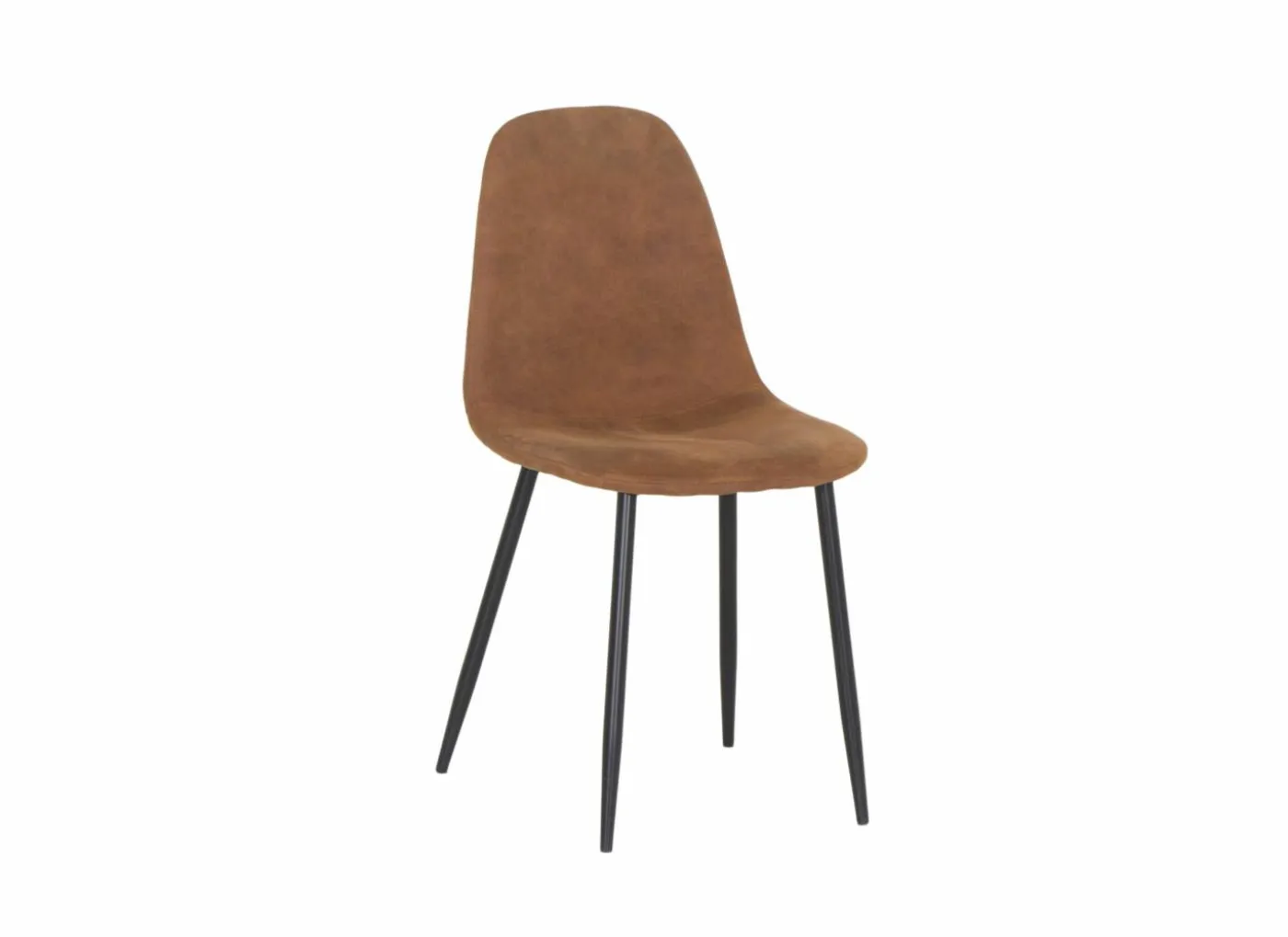 Stoel Speech 45x46x88cm - stof - cognac