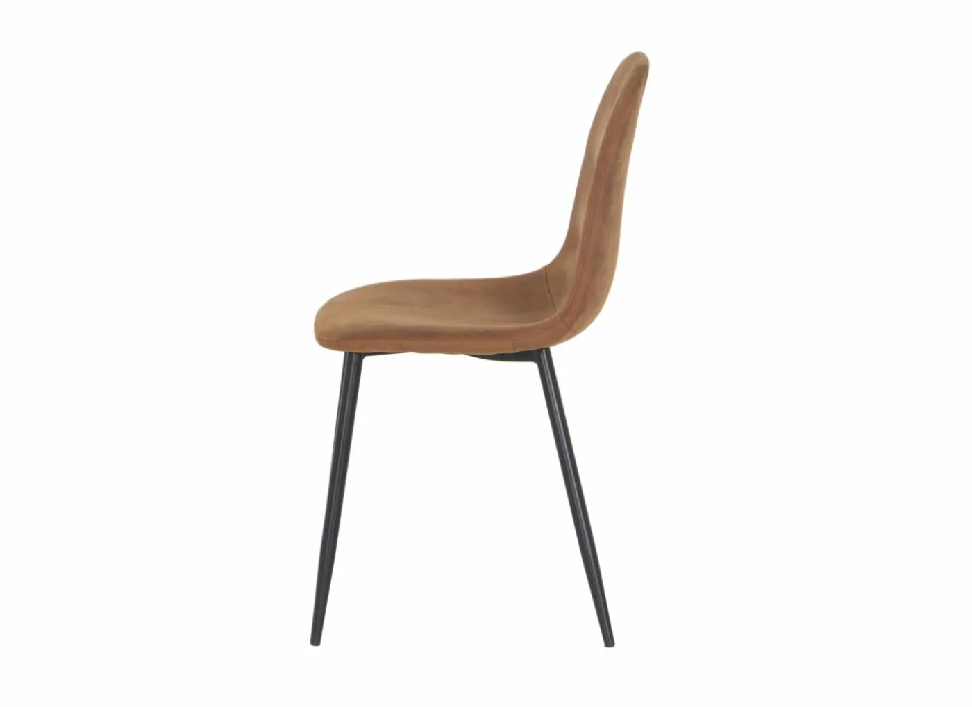 Stoel Speech 45x46x88cm - stof - cognac