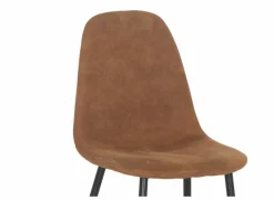 Stoel Speech 45x46x88cm - stof - cognac