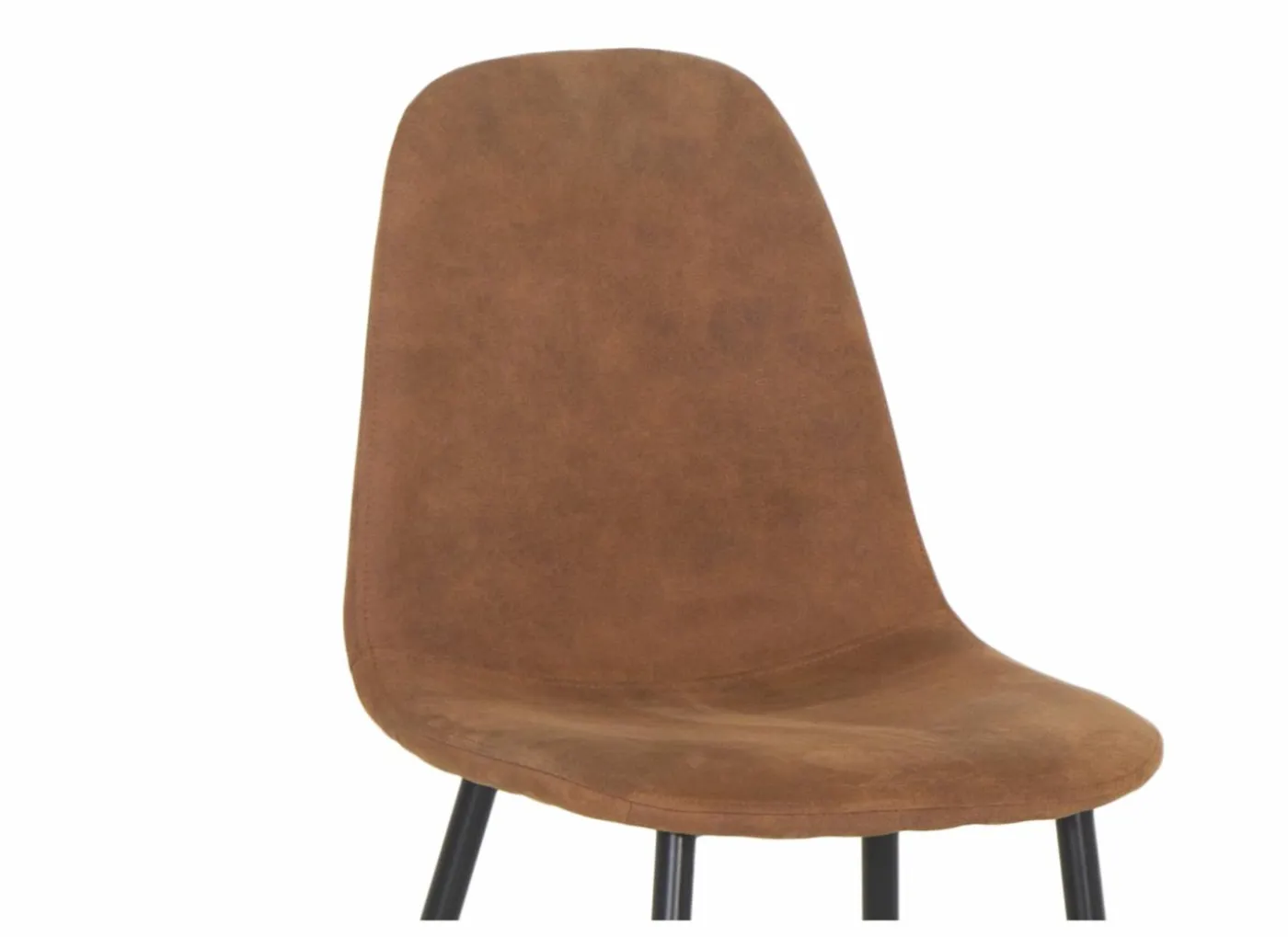 Stoel Speech 45x46x88cm - stof - cognac
