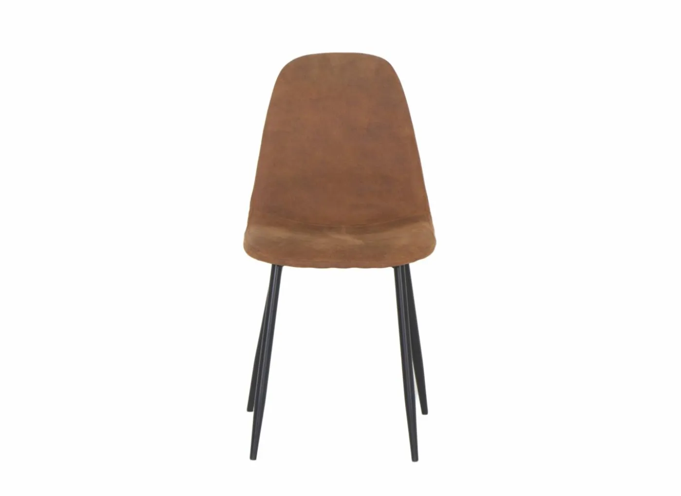 Stoel Speech 45x46x88cm - stof - cognac