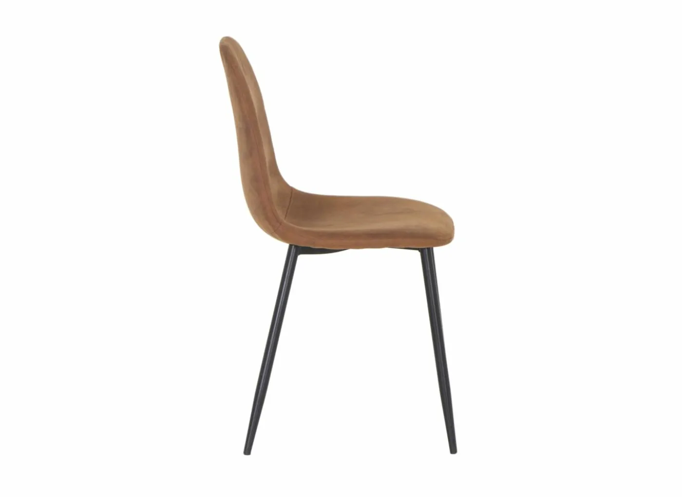 Stoel Speech 45x46x88cm - stof - cognac