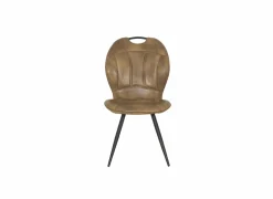 Stoel ST1910 53x66x93.5cm - lederlook - cognac