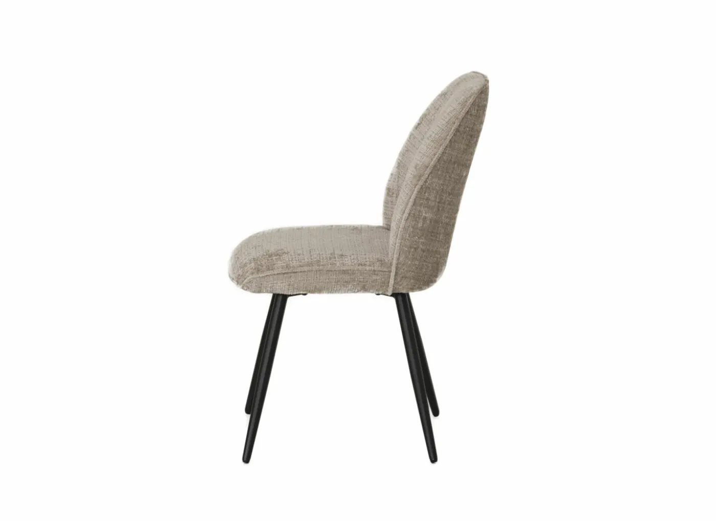 Stoel ST2418 51x64x89cm - stof - beige