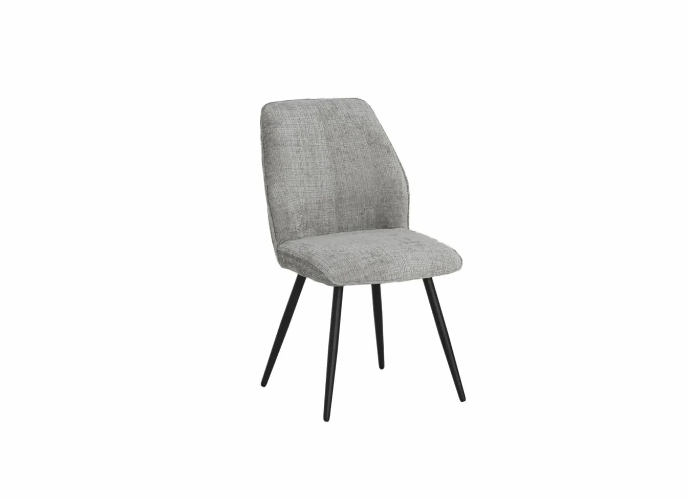 Stoel ST2418 51x64x89cm - stof - grijs