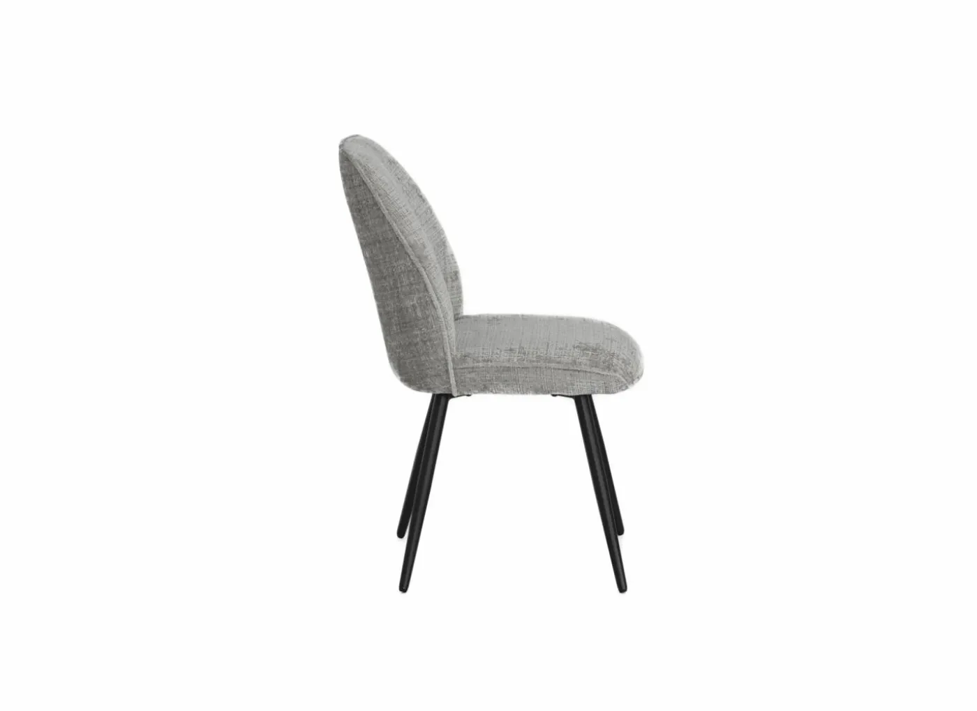 Stoel ST2418 51x64x89cm - stof - grijs