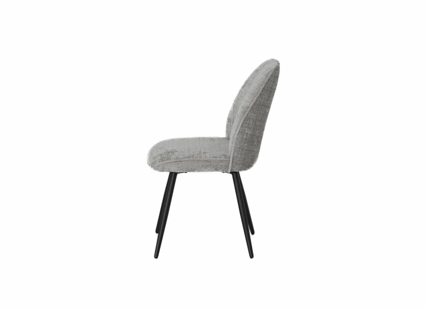 Stoel ST2418 51x64x89cm - stof - grijs