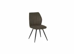 Stoel 47x42x92cm - fluweel - bruin