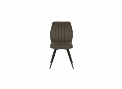 Stoel 47x42x92cm - fluweel - bruin
