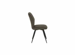 Stoel 47x42x92cm - fluweel - bruin