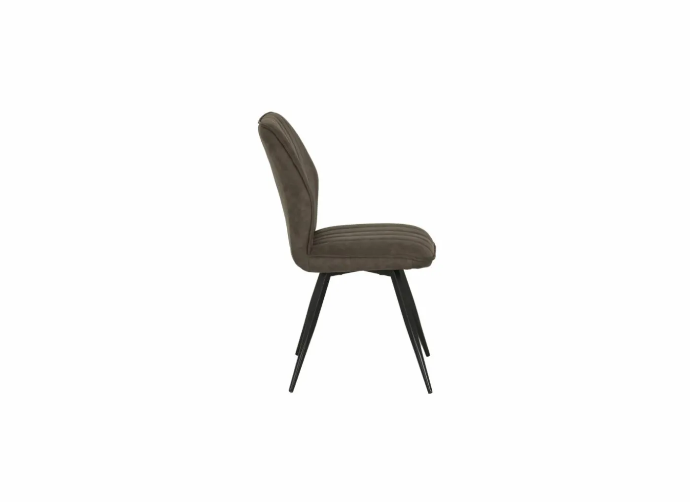Stoel 47x42x92cm - fluweel - bruin