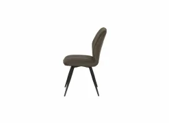 Stoel 47x42x92cm - fluweel - bruin