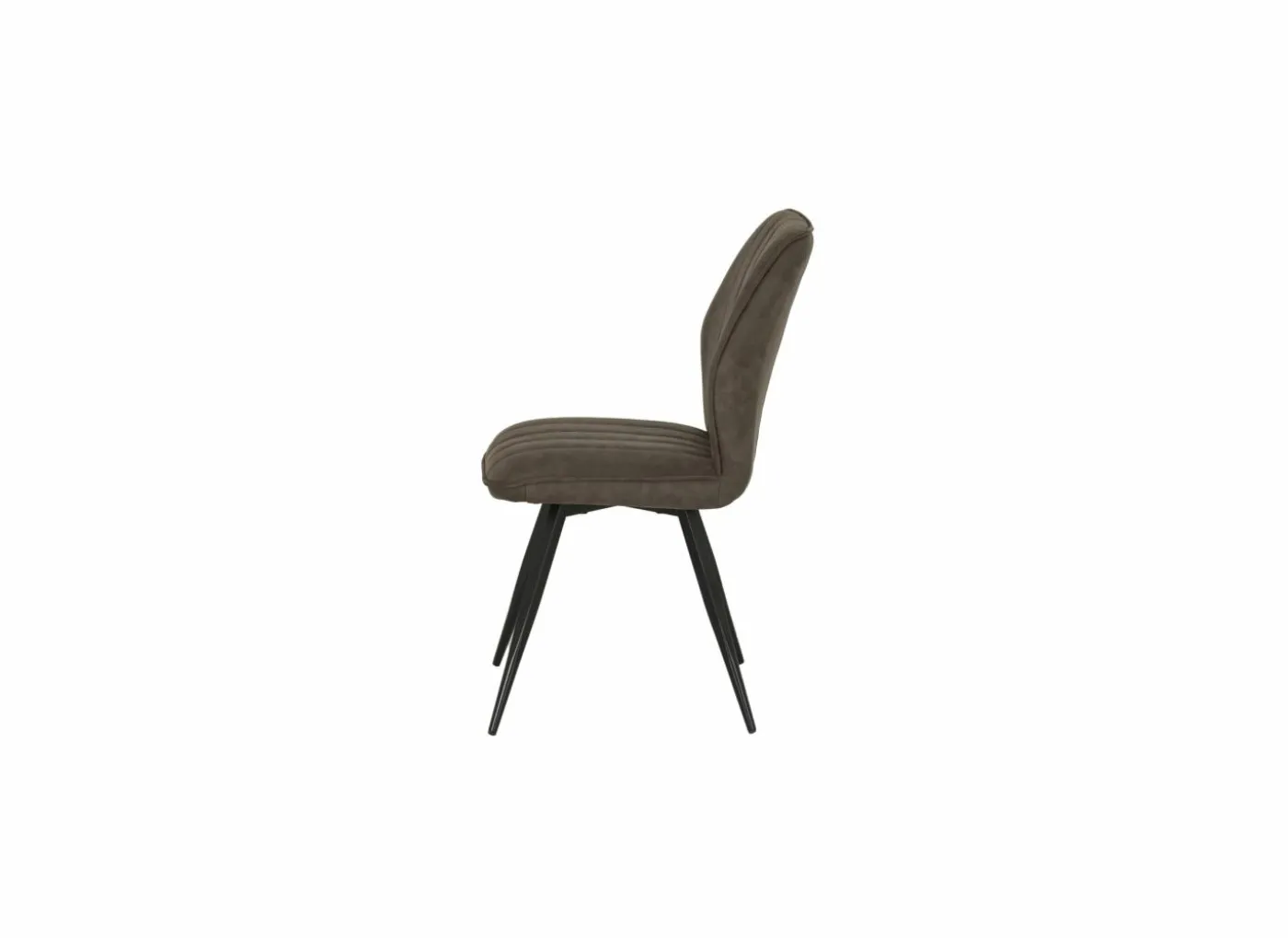 Stoel 47x42x92cm - fluweel - bruin