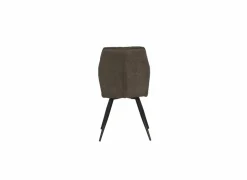 Stoel 47x42x92cm - fluweel - bruin