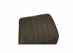 Stoel 47x42x92cm - fluweel - bruin
