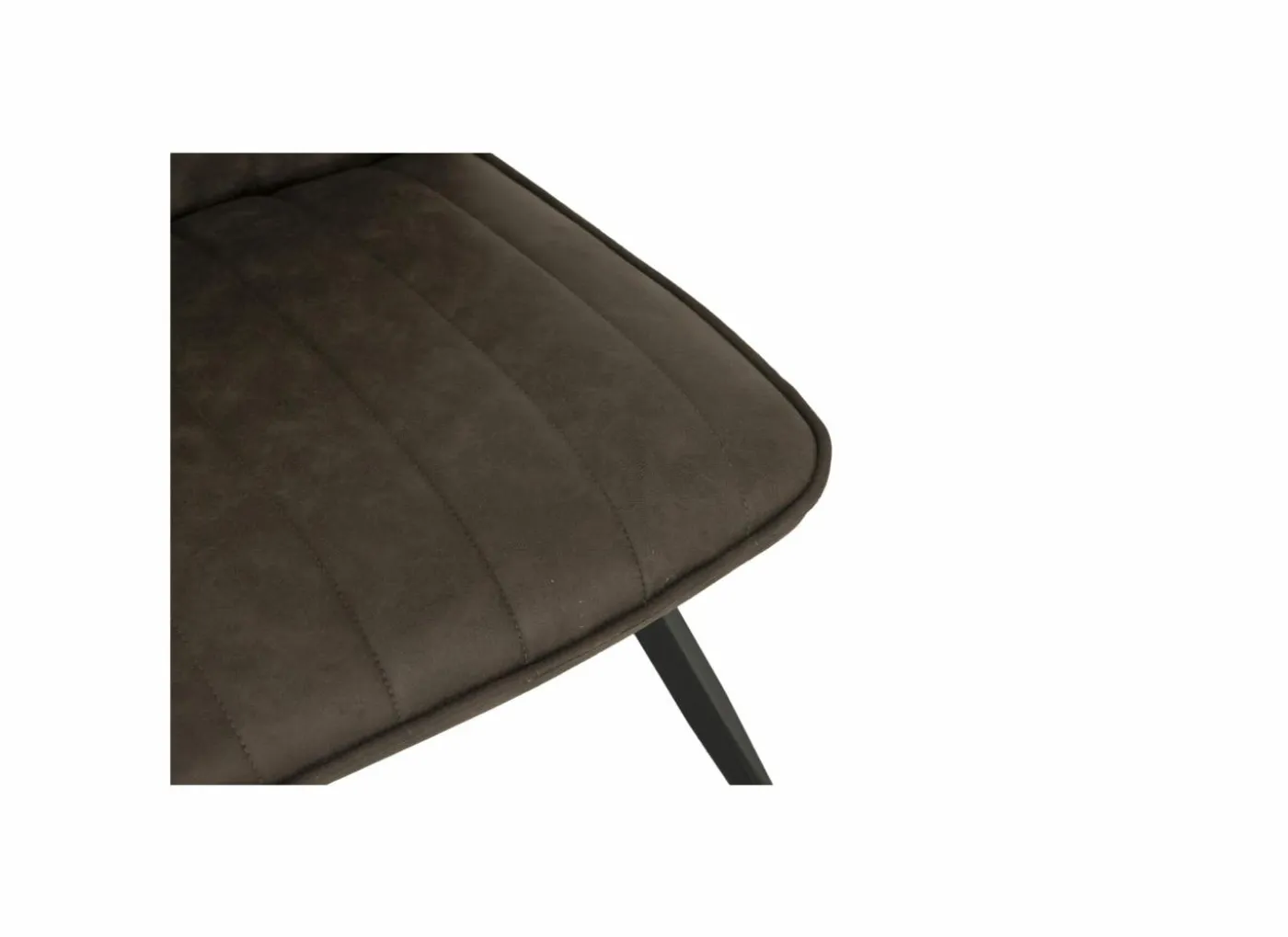 Stoel 47x42x92cm - fluweel - bruin