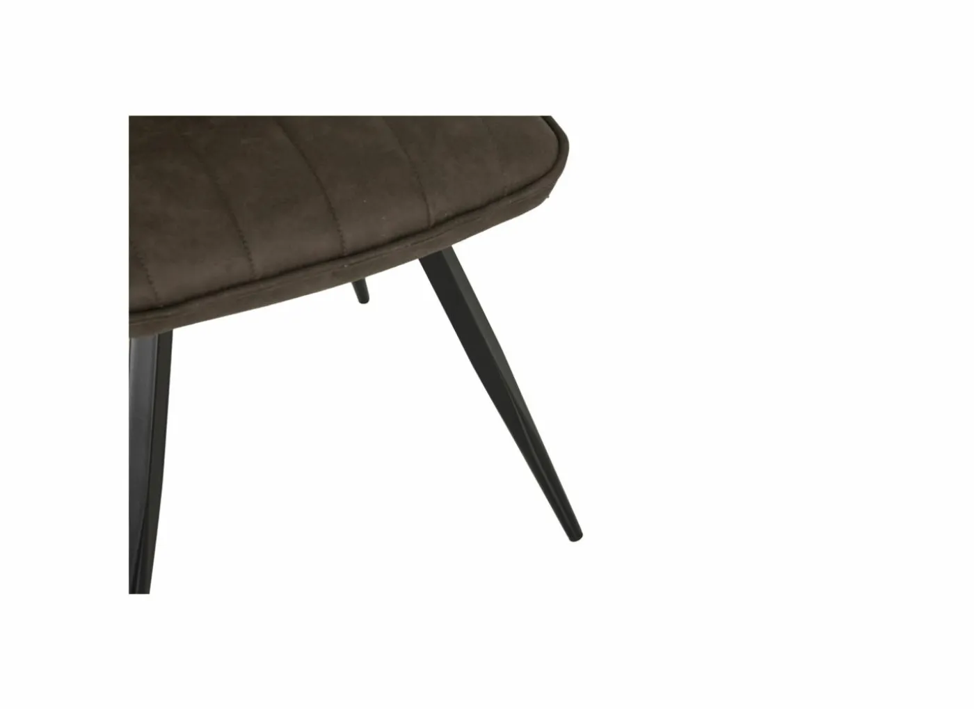 Stoel 47x42x92cm - fluweel - bruin