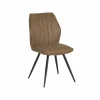 Stoel 47x42x92cm - fluweel - whisky