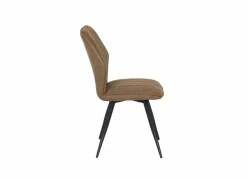 Stoel 47x42x92cm - fluweel - whisky
