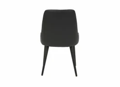 Stoel 52,5x60x86cm - lederlook - zwart