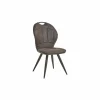 Stoel 53x57x94cm - microvezel - antraciet